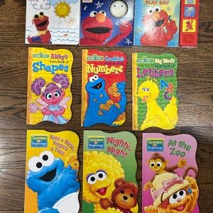Sesame Street Colorful Learning Board Books lot